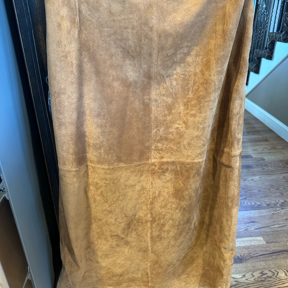 St. John's Bay Light Brown Suede Skirt - Vintage Size 14